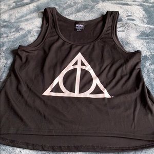Set of Deathly Hallows lounge shorts and tank top